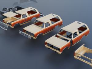 Dodge Ramcharger 1987 3D 프린트 모델