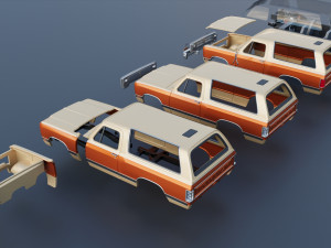 Dodge Ramcharger 1987 3D 프린트 모델