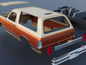 Dodge Ramcharger 1987 3D 프린트 모델