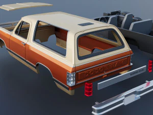 Dodge Ramcharger 1987 3D Print Model