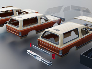 Dodge Ramcharger 1987 3D 프린트 모델