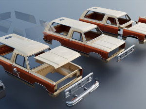 Dodge Ramcharger 1987 3D 프린트 모델