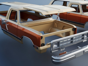 Dodge Ramcharger 1987 3D 프린트 모델