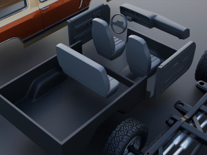 Dodge Ramcharger 1987 3D 프린트 모델