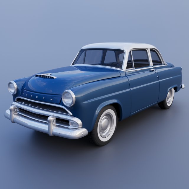Hudson Jet Coupe 1953 3D 프린트 모델 .c4d .max .obj .3ds .fbx .stl .blend 
