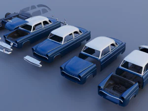 Hudson Jet Coupe 1953 3D Print Model