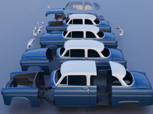 Hudson Jet Coupe 1953 3D Print Model