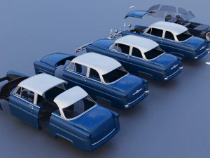 Hudson Jet Coupe 1953 3D Print Model