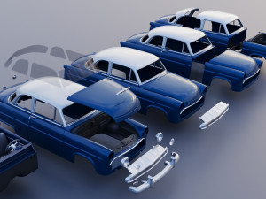 Hudson Jet Coupe 1953 3D 프린트 모델