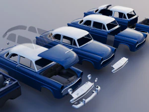 Hudson Jet Coupe 1953 3D Print Model