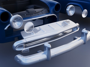 Hudson Jet Coupe 1953 3D 프린트 모델