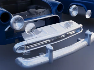 Hudson Jet Coupe 1953 3D Print Model