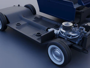 Hudson Jet Coupe 1953 3D Print Model