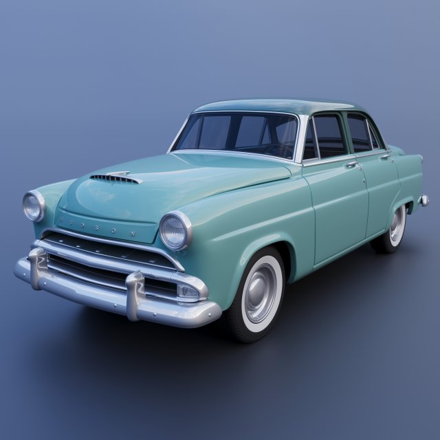 Hudson Jet 4 Door 1953 Model Cetak 3D .c4d .max .obj .3ds .fbx .stl .blend