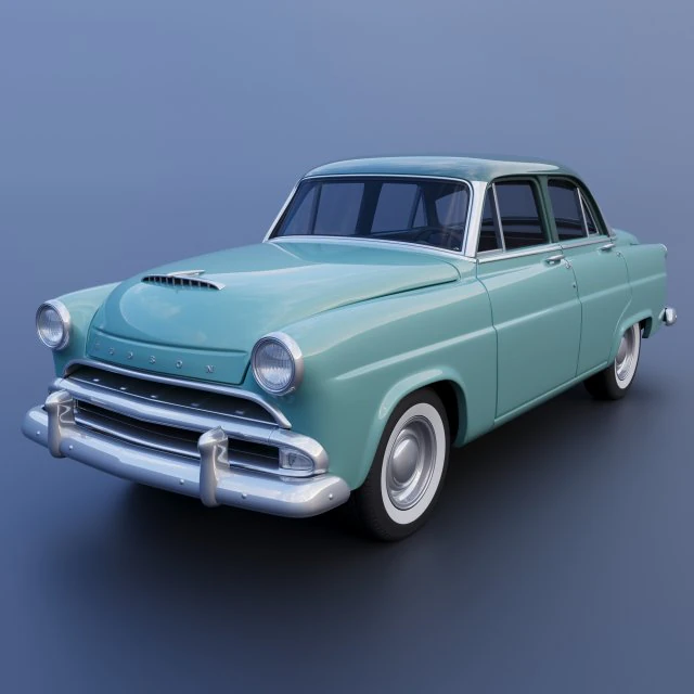 Hudson Jet 4 Door 1953 3D Print Model .c4d .max .obj .3ds .fbx .stl .blend 