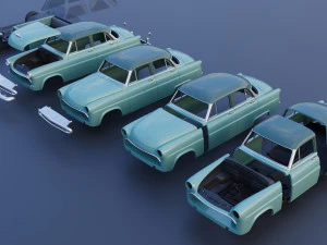 Hudson Jet 4 Door 1953 3D Print Model