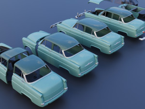 Hudson Jet 4 Door 1953 Model Cetak 3D