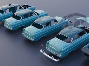 Hudson Jet 4 Door 1953 Model Cetak 3D
