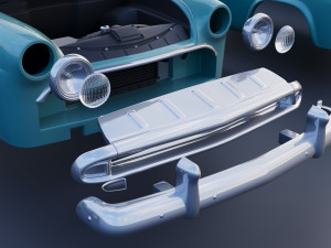 Hudson Jet 4 Door 1953 Model Cetak 3D