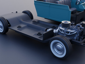 Hudson Jet 4 Door 1953 Model Cetak 3D