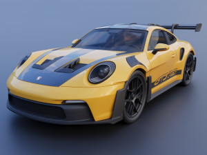 Porsche 911 992 GT3 RS 3D-Druckmodell