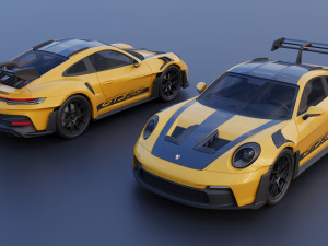 Porsche 911 992 GT3 RS Modelo de impresión 3D