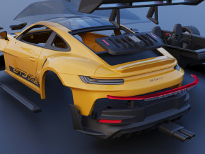 Porsche 911 992 GT3 RS Modelo de impresión 3D