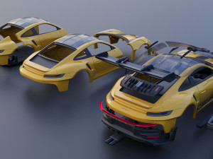 Porsche 911 992 GT3 RS Modelo de impresión 3D