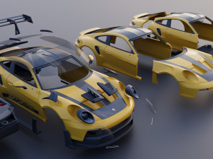 Porsche 911 992 GT3 RS Modelo de impresión 3D