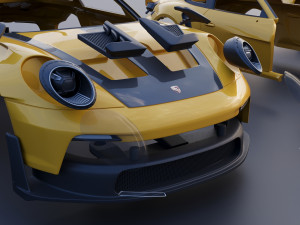 Porsche 911 992 GT3 RS Modelo de impresión 3D