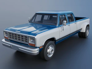 Dodge Ram W350 doppia cabina Dually del 1983 Modello di stampa 3D