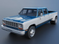 Dodge Ram W350 Crew Cab Dually 1983 3D Print Model