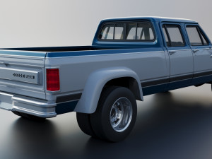 Dodge Ram W350 Crew Cab Dually 1983 3D 打印模型