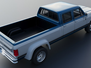 Dodge Ram W350 Crew Cab Dually 1983 3D 打印模型