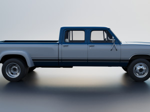 Dodge Ram W350 Crew Cab Dually 1983 3D 打印模型