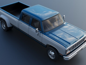 Dodge Ram W350 Crew Cab Dually 1983 3D 打印模型
