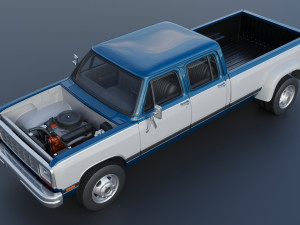 Dodge Ram W350 Crew Cab Dually 1983 3D 打印模型
