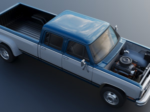Dodge Ram W350 Crew Cab Dually 1983 3D 打印模型