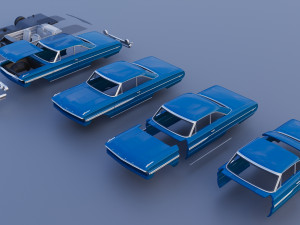 Galaxie 500 XL 1964 3D 打印模型