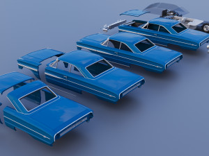 Galaxie 500 XL 1964 3D 打印模型