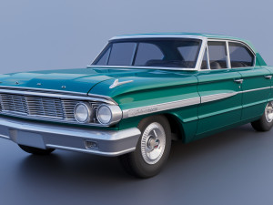 Galaxie 500 XL 4-Door 1964 3D प्रिंट मॉडल