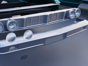 Galaxie 500 XL 4-Door 1964 3D प्रिंट मॉडल