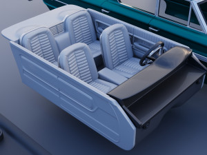 Galaxie 500 XL 4-Door 1964 3D प्रिंट मॉडल