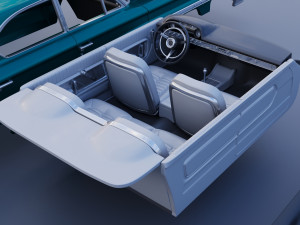 Galaxie 500 XL 4-Door 1964 3D प्रिंट मॉडल