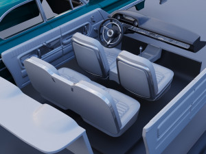 Galaxie 500 XL 4-Door 1964 3D प्रिंट मॉडल