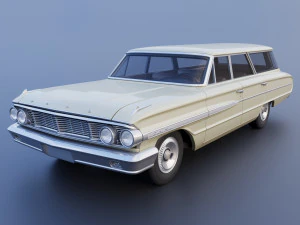 Country Sedan Station Wagon 3D Print Model