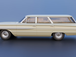 Country Sedan Station Wagon Modello di stampa 3D