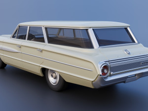 Country Sedan Station Wagon Modello di stampa 3D