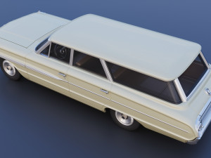 Country Sedan Station Wagon Modello di stampa 3D