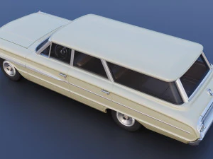 Country Sedan Station Wagon 3D Print Model